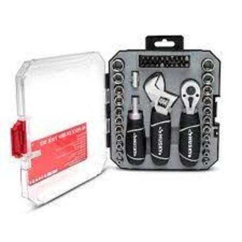 DESCRIPTION: (1) STUBBY TOOL SET BRAND/MODEL: HUSKY #532135 INFORMATION: CASE INCLUDED SIZE: 46 PIECES RETAIL$: $19.97 EA QTY: 1