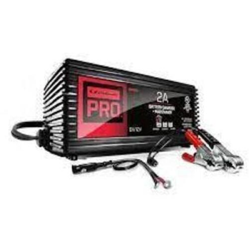 DESCRIPTION: (1) BATTERY CHARGER AND MAINTAINER BRAND/MODEL: SCHUMACHER PRO INFORMATION: BLACK SIZE: 2A RETAIL$: $39.99 EA QTY: 1