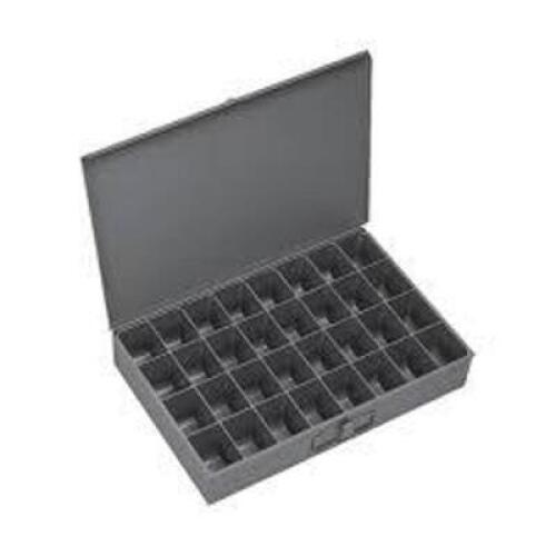 DESCRIPTION: (4) SMALL PARTS COMPARTMENT DRAWER BRAND/MODEL: DURHAM INFORMATION: GRAY, STEEL SIZE: 20 COMPARTMENTS RETAIL$: $31.72 EA QTY: 4
