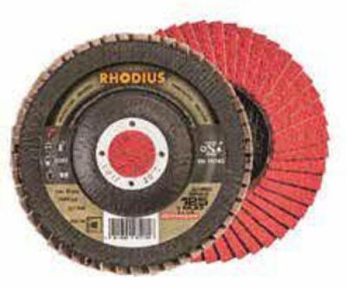 DESCRIPTION: (25) RESIN FIBER DISCS BRAND/MODEL: RHODIUS #83118 INFORMATION: 24 GRIT SIZE: 7" X 7/8" RETAIL$: $5.65 EA QTY: 25