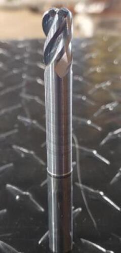 (4) ISCAR .375 DIAM, BALL NOSE END MILL
