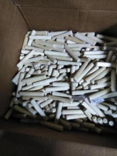 DESCRIPTION: (1) BOX OF APPROX (100) MINI WOODEN DOWELSQTY: 1