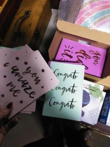 DESCRIPTION: (3) BOXES OF (48) GREETING CARDS WITH ENVELOPES RETAIL$: $16.78 EA QTY: 3