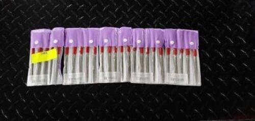 (20) ROUND DIAMOND NEEDLE FILES