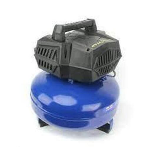 DESCRIPTION: (1) OIL FREE AIR COMPRESSOR BRAND/MODEL: GOOD YEAR SIZE: 6 GALLON RETAIL$: $100.000 EA QTY: 1