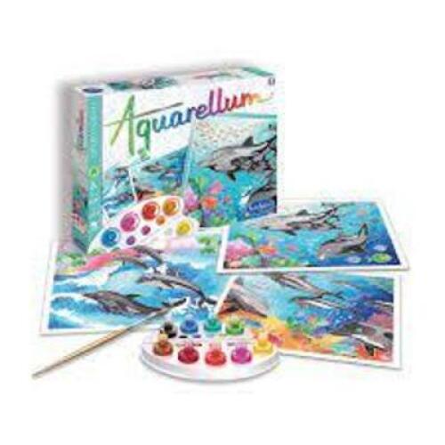 DESCRIPTION: (1) PAINT SET BRAND/MODEL: AQUARELLUM INFORMATION: DOLPHINS RETAIL$: $50.00 EA QTY: 1