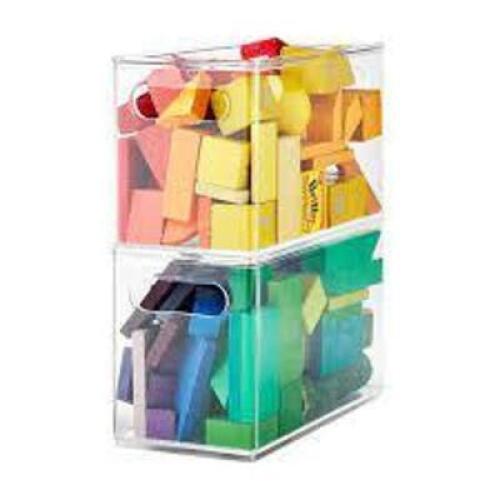 DESCRIPTION: (1) STORAGE BINS SET OF (4) BRAND/MODEL: THE HOME EDIT INFORMATION: CLEAR RETAIL$: $20.00 EA QTY: 1