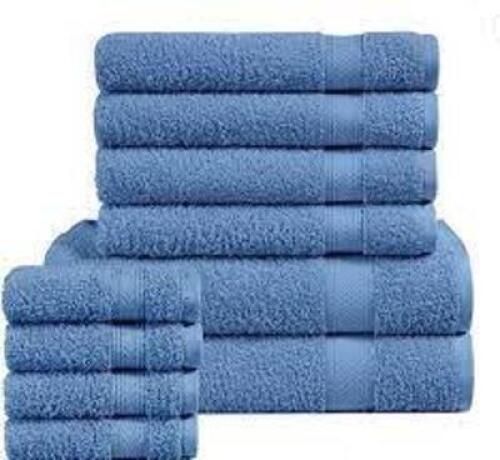 DESCRIPTION: (1) TOWEL SET BRAND/MODEL: MAINSTAYS INFORMATION: BLUE SIZE: 10 PC RETAIL$: $13.97 EA QTY: 1