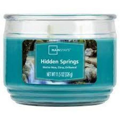 DESCRIPTION: (3) SCENTED CANDLES BRAND/MODEL: MAINSTAYS INFORMATION: 3 DIFFERENT SCENTS QTY: 3