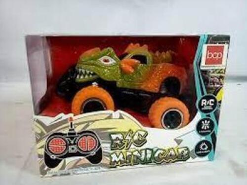 DESCRIPTION: (2) MINI RC CAR BRAND/MODEL: BCP INFORMATION: DINOSAURE RETAIL$: $23.99 EA QTY: 2