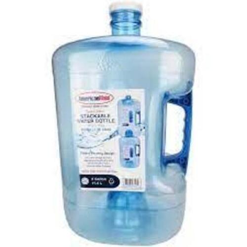 DESCRIPTION: (2) STACKABLE WATER BOTTLE BRAND/MODEL: AMERICAN MAID SIZE: 3 GALLON RETAIL$: $10.00 EA QTY: 2