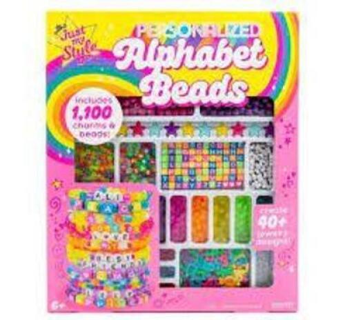 DESCRIPTION: (1) SET OF ALPHABET BEADS BRAND/MODEL: JUST MY STYLE RETAIL$: $9.97 QTY: 1