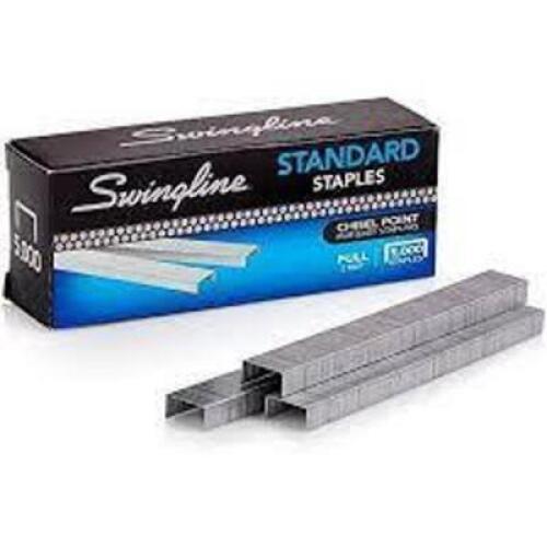 DESCRIPTION: (10) PACKS OF STAPLES BRAND/MODEL: SWINGLINE RETAIL$: $8.67 EA QTY: 10