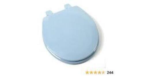 DESCRIPTION: (1) TOILET SEAT BRAND/MODEL: C1B4R245 INFORMATION: BLUE RETAIL$: $35.81 EA QTY: 1