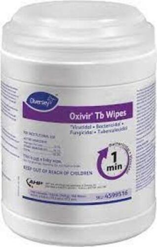 DESCRIPTION: (1) CASE OF (6) DISINFECTANT WIPES BRAND/MODEL: DIVERSEY OXIVIR TB WIPES RETAIL$: $14.95 PER CONTAINER QTY: 1