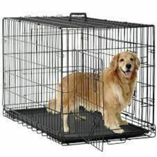 DESCRIPTION: (1) DOG CRATE CAGE BRAND/MODEL: BESTPET #TY-PC1200-BLACK INFORMATION: BLACK, WIRE SIZE: 124 X 8.5 X 77 CM RETAIL$: $44.99 EA QTY: 1