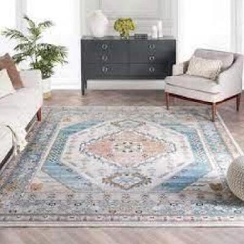 DESCRIPTION: (1) AREA RUG BRAND/MODEL: COTTON STEM INFORMATION: WELL WOVEN, MUST INSPECT FOR COLORS SIZE: 4' X 6' RETAIL$: $128.00 EA QTY: 1