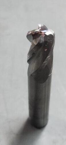 DESCRIPTION: (2) SOLID CARBIDE CORNER RADIUS END MILL BRAND/MODEL: HTC 350-4500 SIZE: 1/2" 1" LOC 0.90" RAD RETAIL$: $52.47 EA QTY: 2