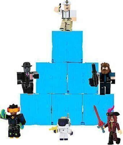 DESCRIPTION: (2) PACKS OF (6) MYSTERY FIGURES BRAND/MODEL: ROBLOX INFORMATION: BLUE QUESTION CUBE RETAIL$: $11.99 EA QTY: 2