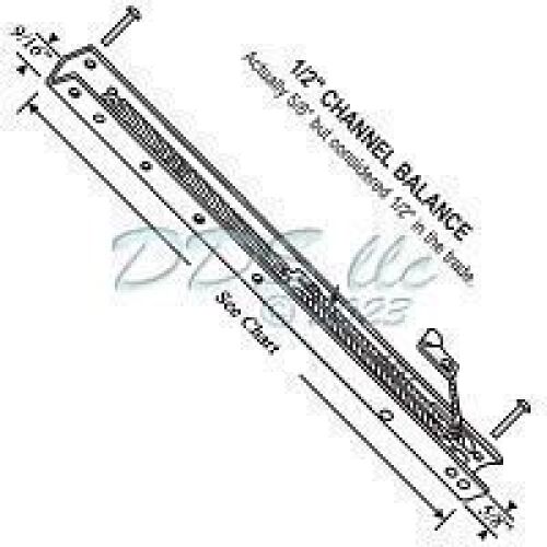 DESCRIPTION: (1) CHANNEL BALANCE WITH ENDS BRAND/MODEL: #60-421-1 RETAIL$: $16.32 EA QTY: 1
