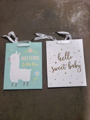DESCRIPTION: (3) PACKS OF (12) BABY SHOWER BAGSQTY: 3
