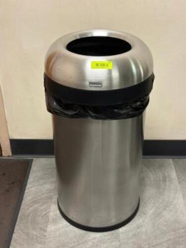 STAINLESS STEEL WASTE BIN