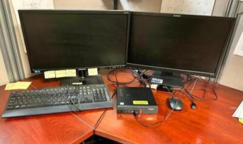 DUAL MONITORS W/ LENOVO THINKCENTRE