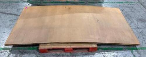 (4) PIECES OF LAMINATE WOOD PANEL SHEETS