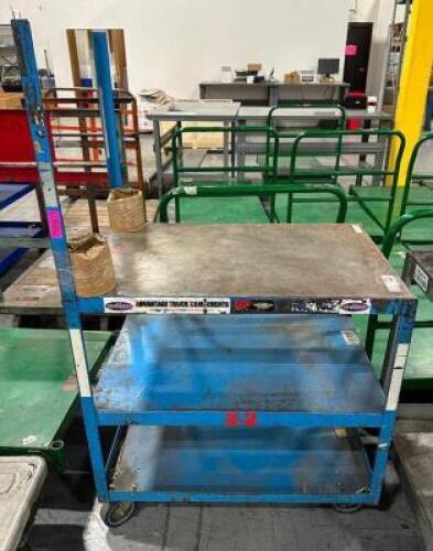 3-TIER METAL UTILITY CART