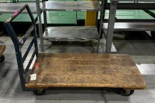 METAL/WOOD PLATFORM CART