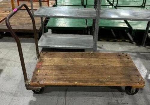 METAL/WOOD PLATFORM CART