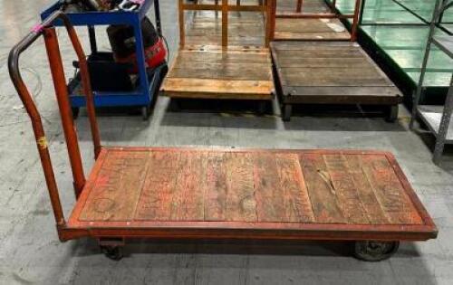 METAL/WOOD PLATFORM CART