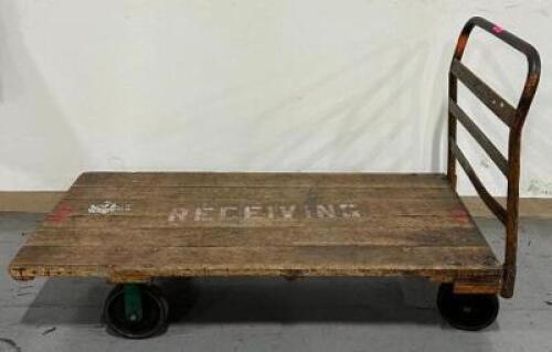METAL/WOOD PLATFORM CART
