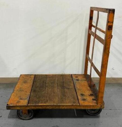 METAL/WOOD PLATFORM CART