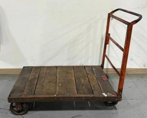 METAL/WOOD PLATFORM CART