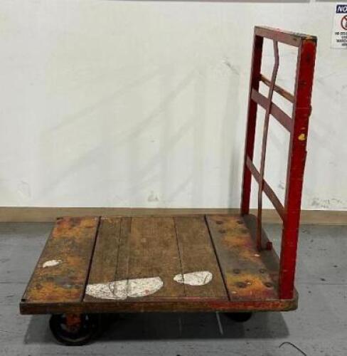 METAL/WOOD PLATFORM CART