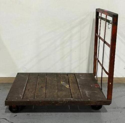 METAL/WOOD PLATFORM CART