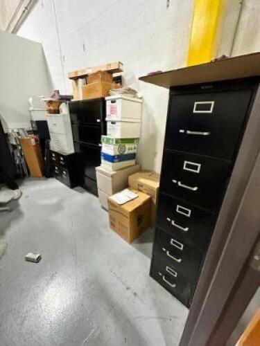 ASSORTED SIZED FILE CABINETS