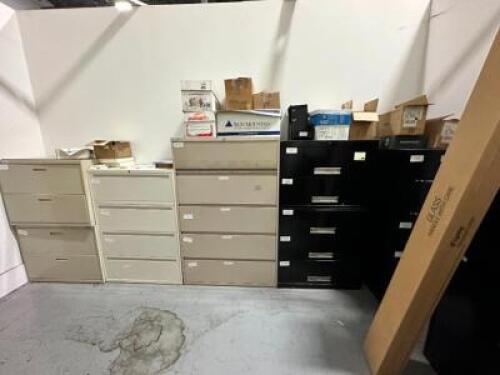 ASSORTED SIZED FILE CABINETS