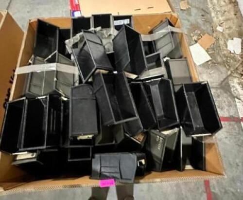 PALLET OF STACKABLE STORAGE BINS