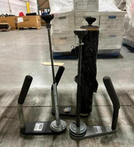 (3)- STRETCH WRAP DISPENSERS