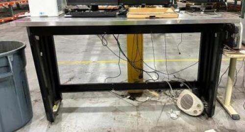 WORK TABLE W/ STAINLESS TOP