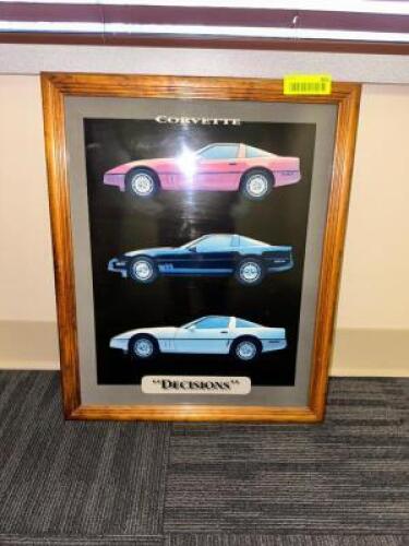 FRAMED CORVETTE PICTURE