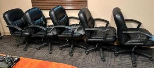 (5)- OFFICE CHAIRS