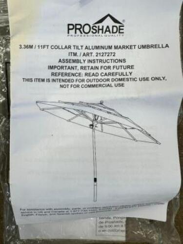 TAN COLORED TILT PATIO UMBRELLA