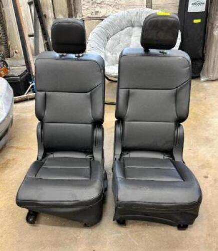 (2)- LEATHER CAR SEATS