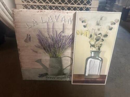 (2) ASSORTED CANVAS PRINTS