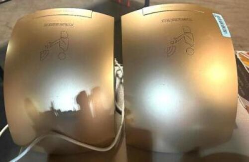 (2) WALL MOUNTED ELECTRIC HAND DRYER FANS