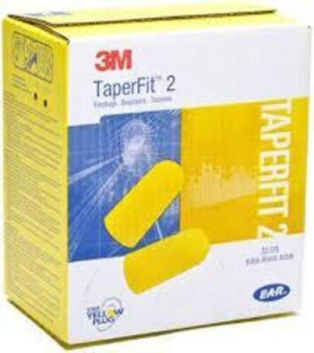 DESCRIPTION: (2) BOXES OF EAR PLUGS BRAND/MODEL: 3M TAPER FIT 2 INFORMATION: YELLOW RETAIL$: $45.95 EA QTY: 2