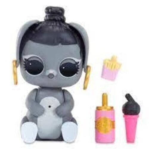 DESCRIPTION: (1) INTERACTIVE LIVE SURPRISE TOY BRAND/MODEL: L.O.L. SURPRISE INFORMATION: HUNNY BUNNY SIZE: BLACK AND GRAY RETAIL$: $17.99 EA QTY: 1